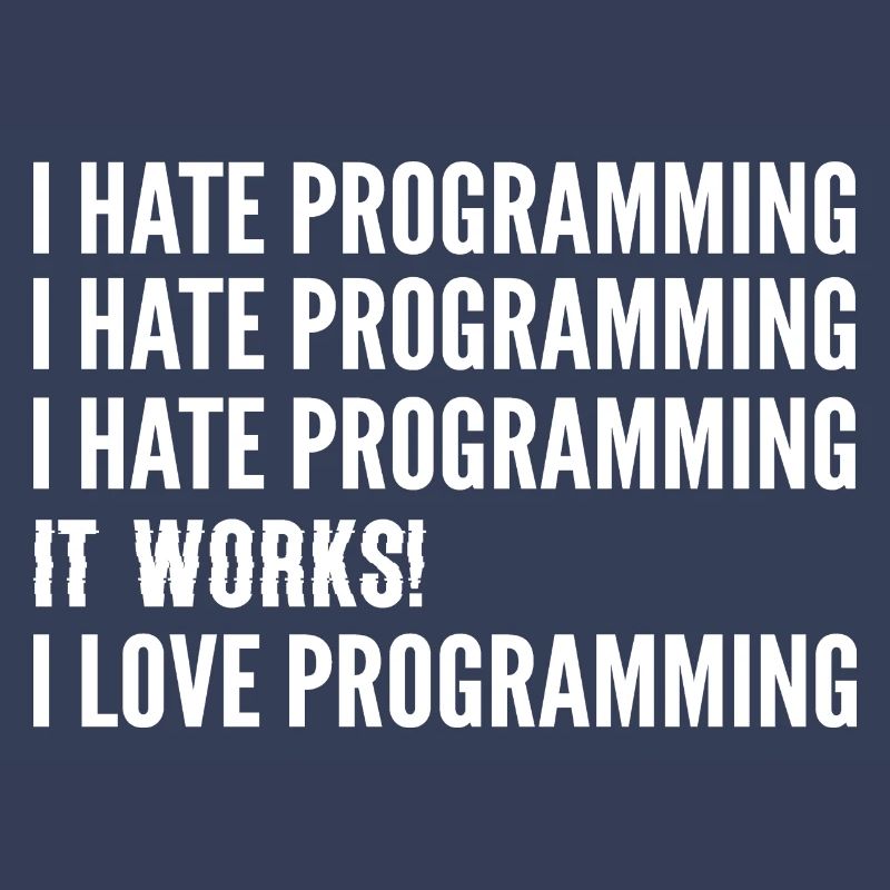 Ich hasse die Programmierung. Softwareentwickler G
