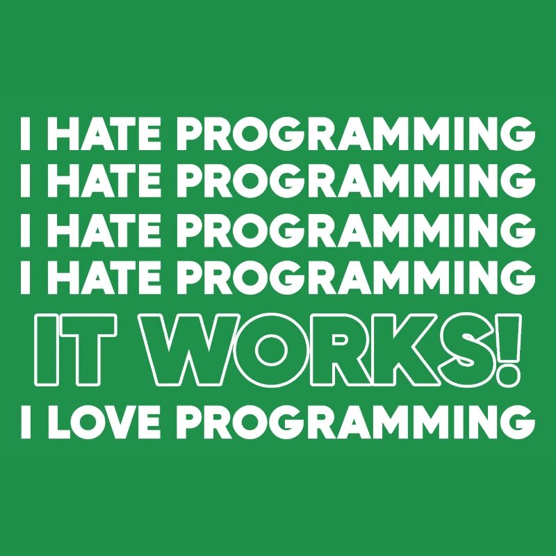 Ich hasse Programmierung Programmierer Geschenk