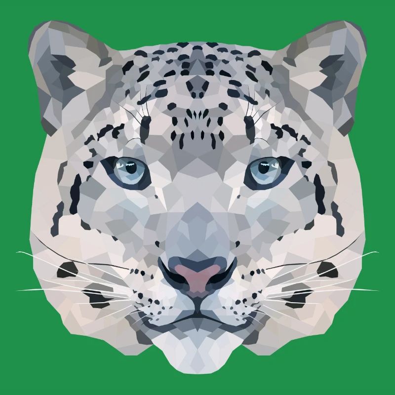 Polyart Schneeleopard