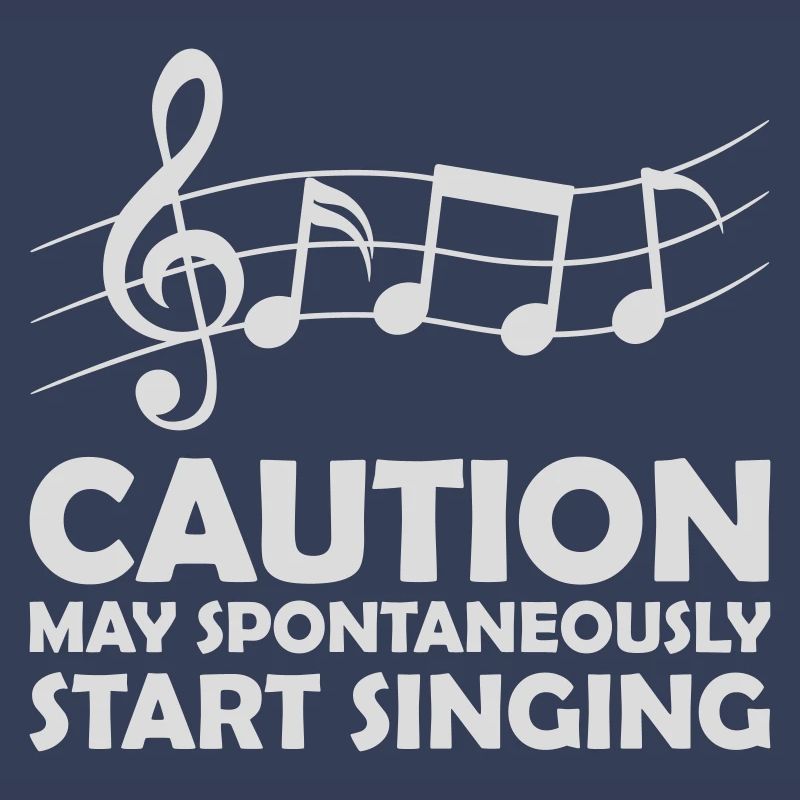may spontaneously start singing