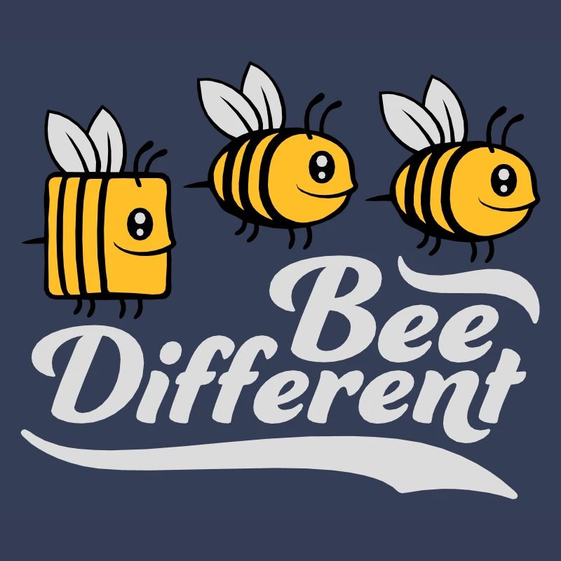 bee different Spruch Zitat