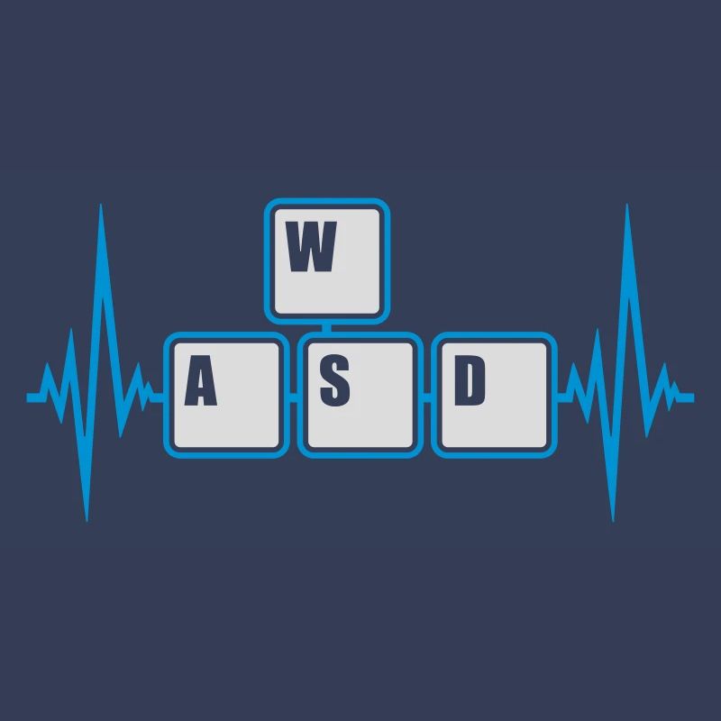 Computer WASD Keyboard Keys