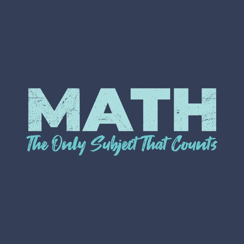 Math The Only Subject That Counts Geschenkidee