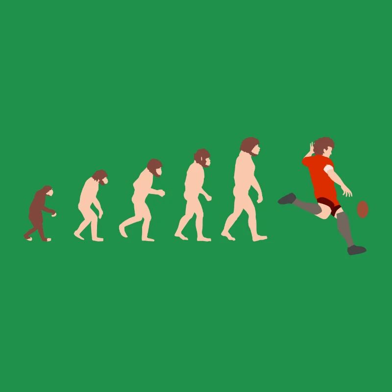 Evolution Rugby Funny gift idea