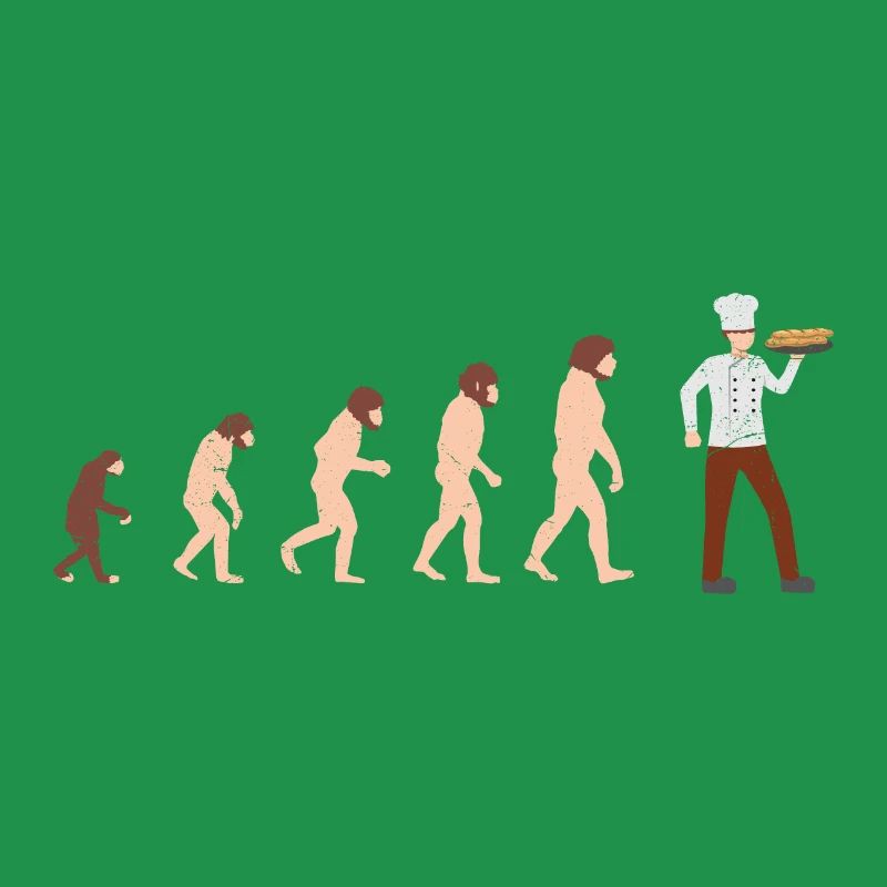 Evolution Chef Cook Idée cadeau drôle