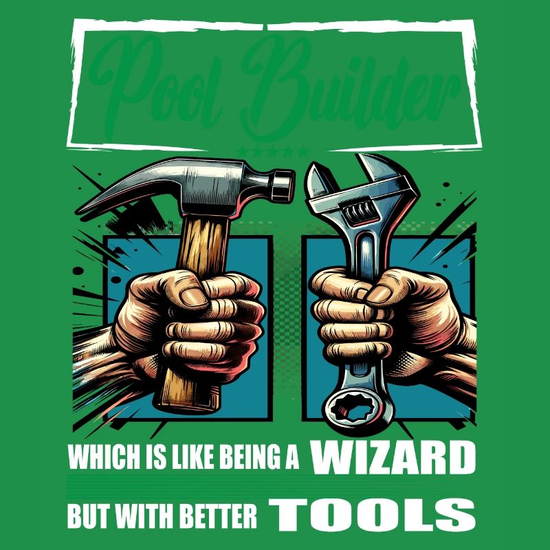 Pool Builder Profession Saying Worker