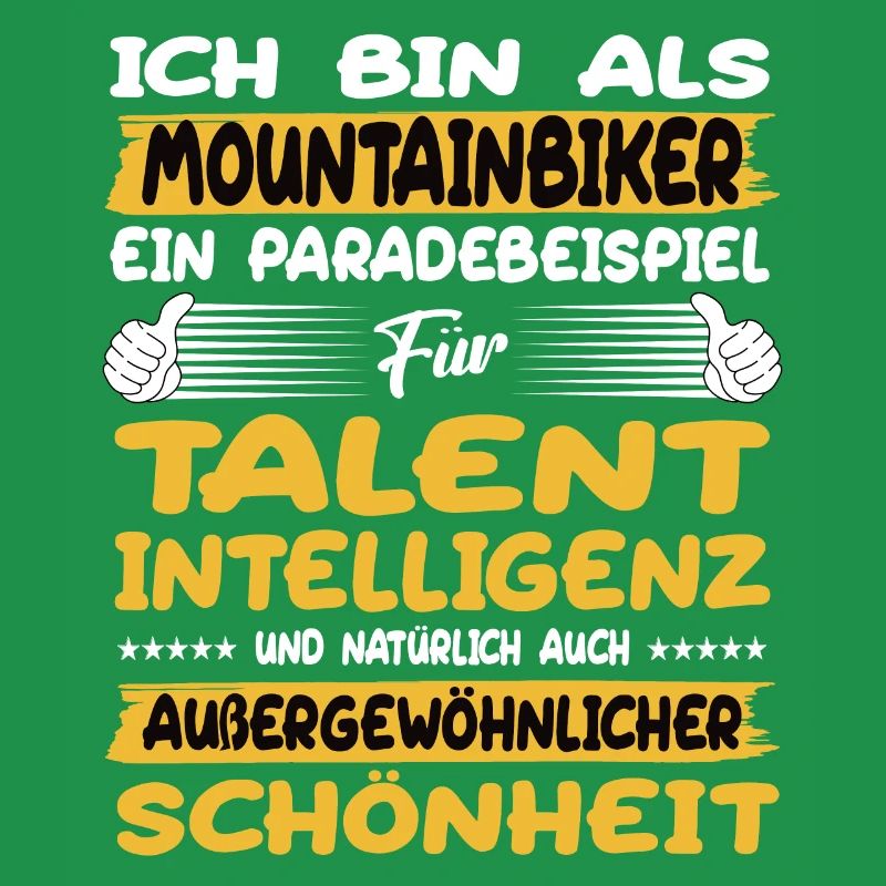 Mountainbiker ein Paradebeispiel Mountainbike