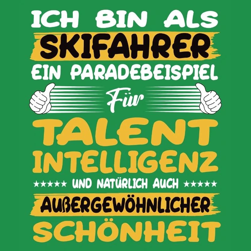 Skifahrer ein Paradebeispiel Ski
