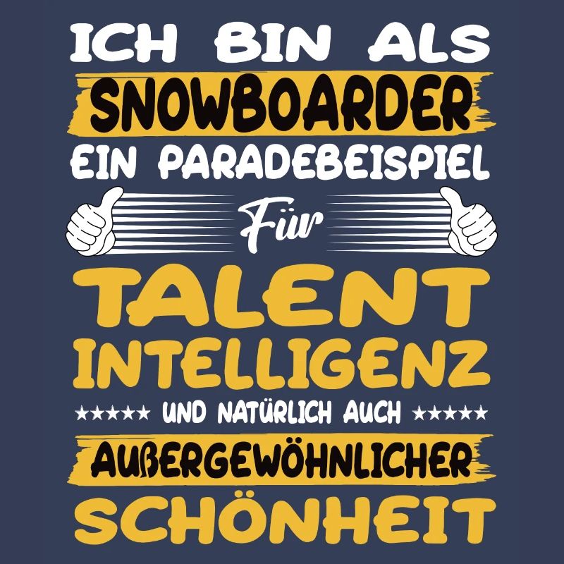 Snowboarder ein Paradebeispiel Snowboard