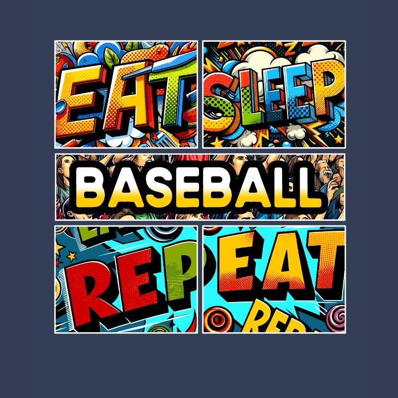 Manger, dormir, Baseball, répéter