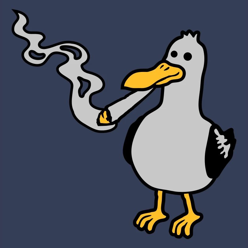 Kiffer Möwe Hanf rauchen
