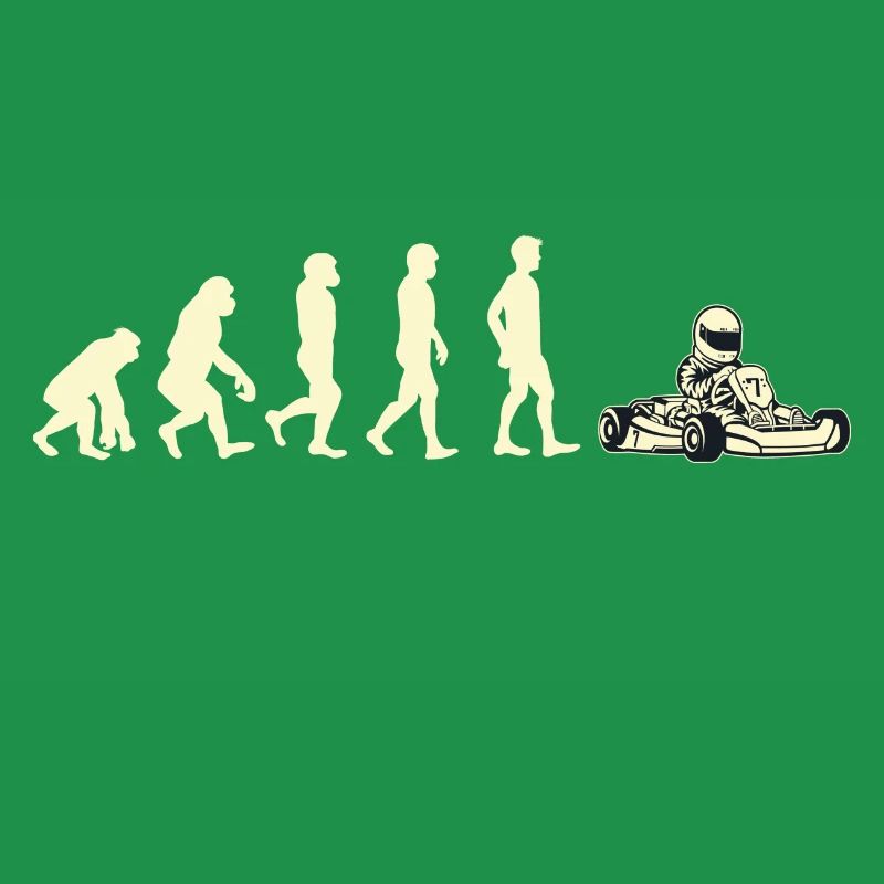 Geschenk Shirt kart evolution