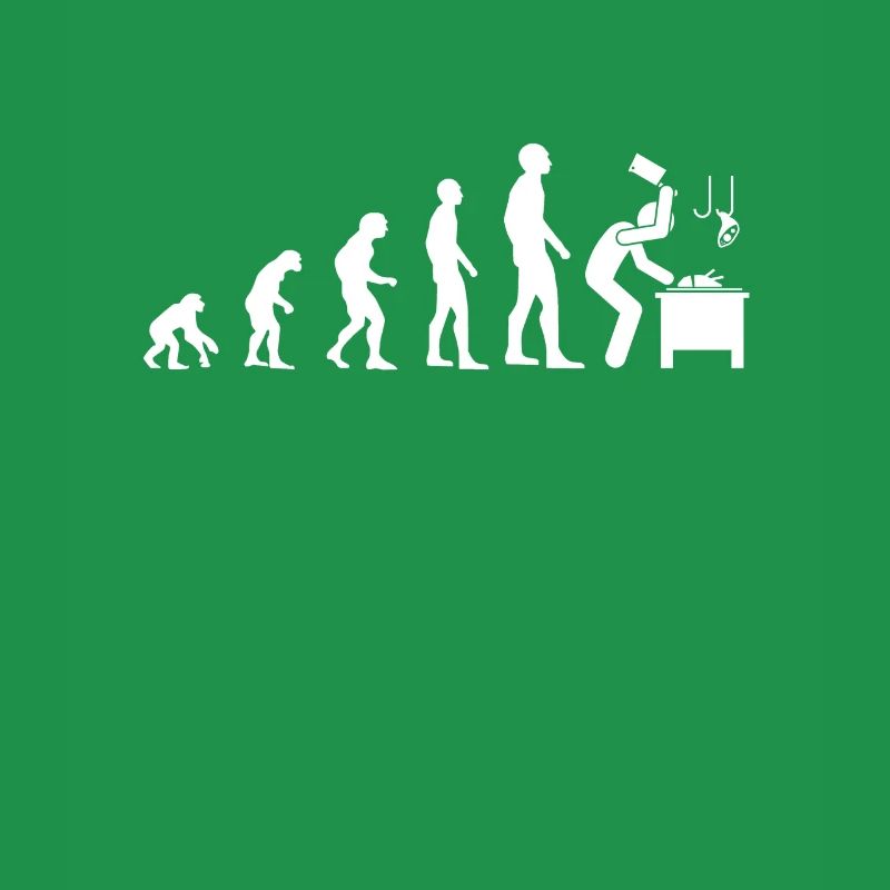 Evolution Metzger Humor Metzger Mann Geschenk