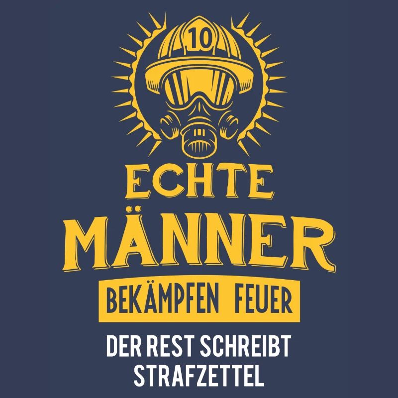 Echte Männer bekämpfen Feuer