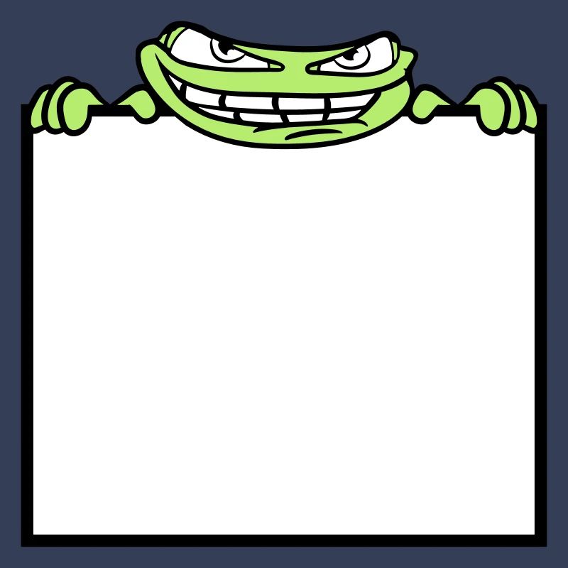 frog shield hide frame text write mau
