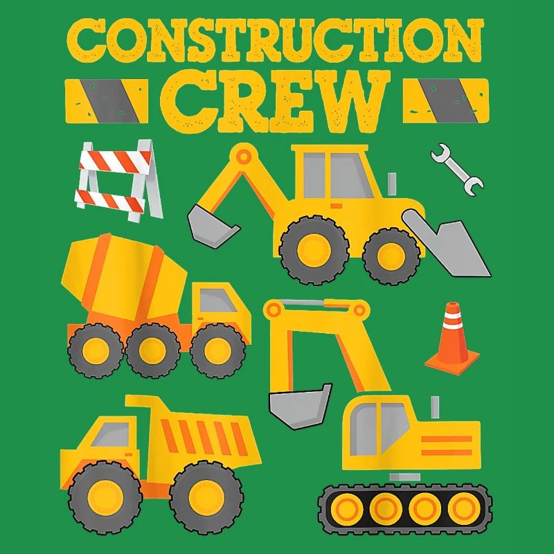 Construction Crew Arbeiter Bagger Ausrüstung Geschenk