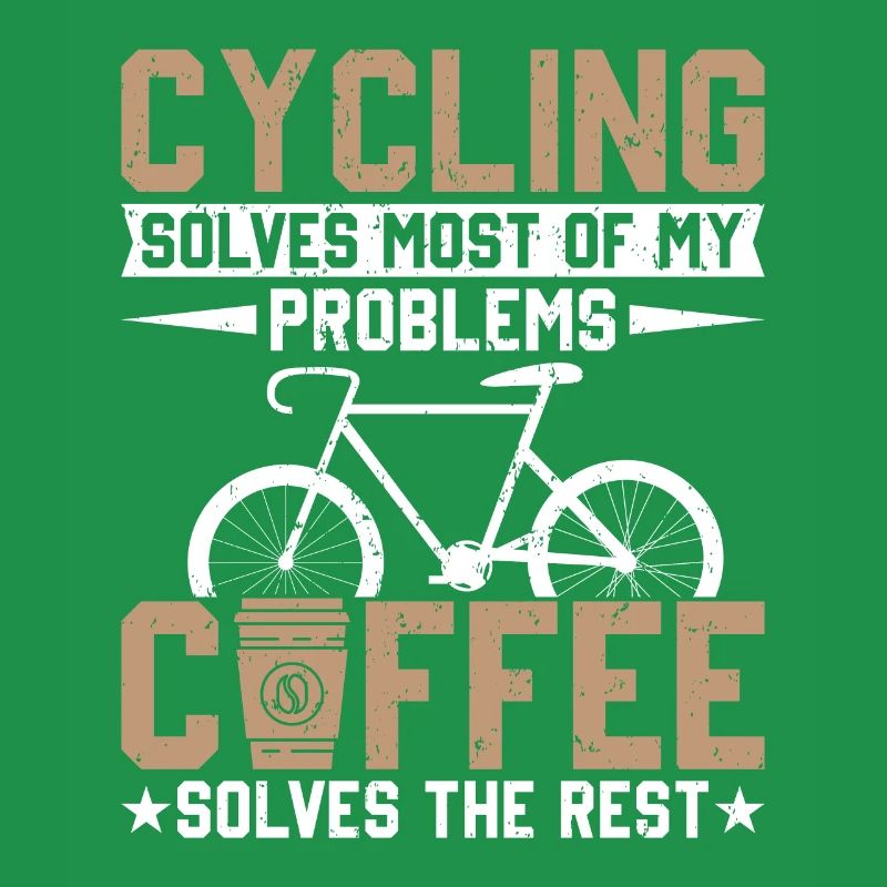 Cycling solves my problems, coffee solves the res