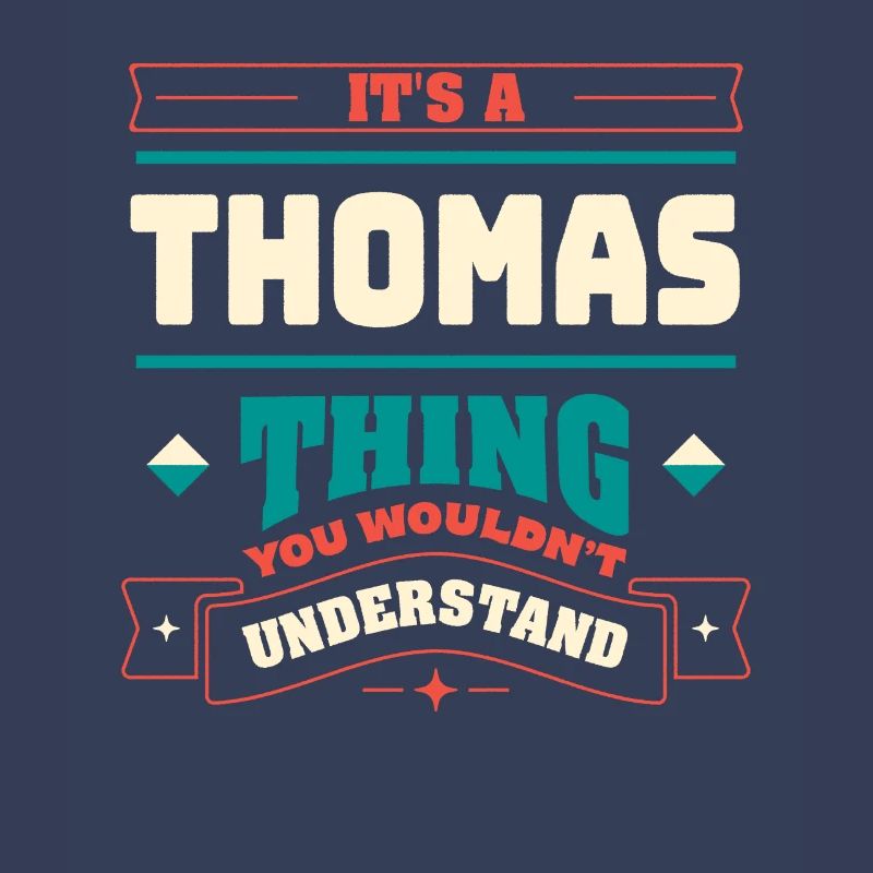 Es ist ein Thomas -Ding, der Nachname -Matching Fa