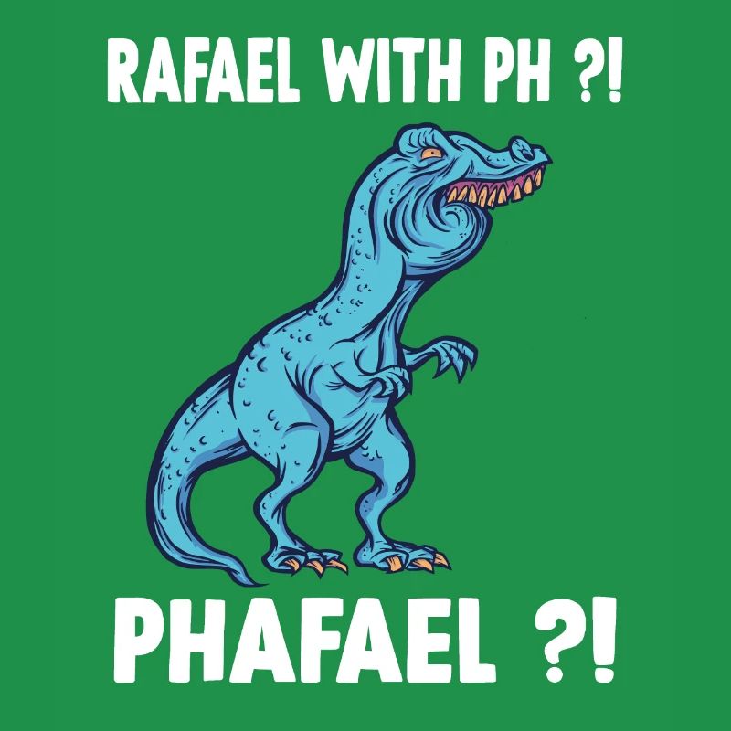 TRex Meme Dinosaur with overbite Rafael with ph Ra
