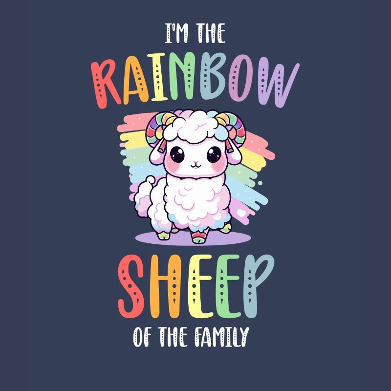 Rainbow Sheep LGBT Lesbisch Schwule Community Stolz