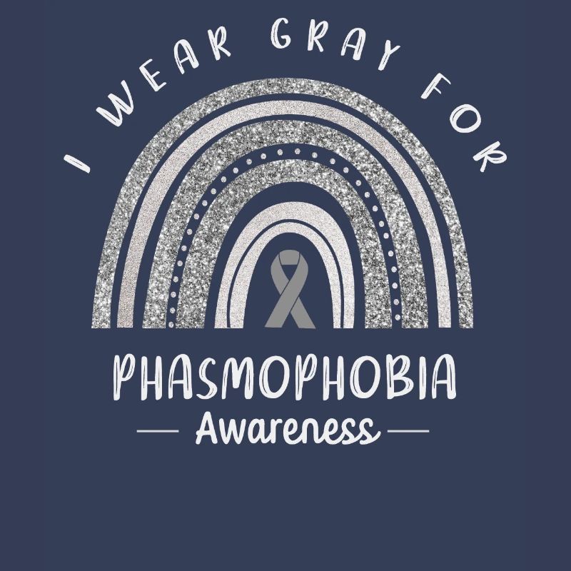 Nous portons du gris pour la conscience de la phasmophobie