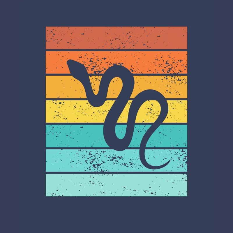 Snake Retro Reptile Python Idée cadeau