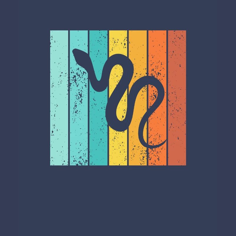 Snake Retro Reptile Python Gift idea