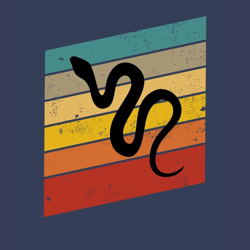 Snake Retro Reptile Python Idée cadeau