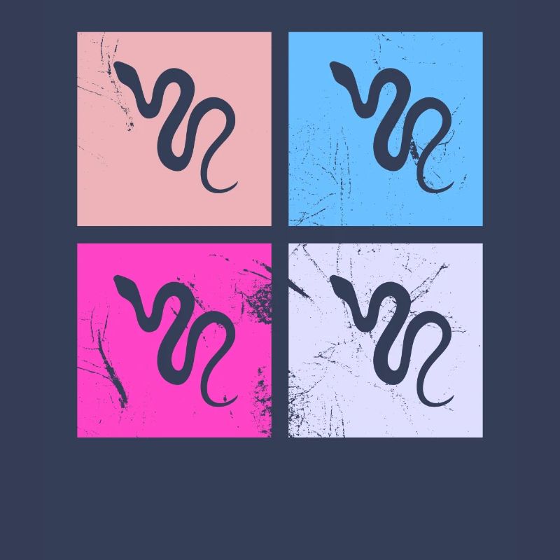 Snake Retro Reptile Python Gift idea