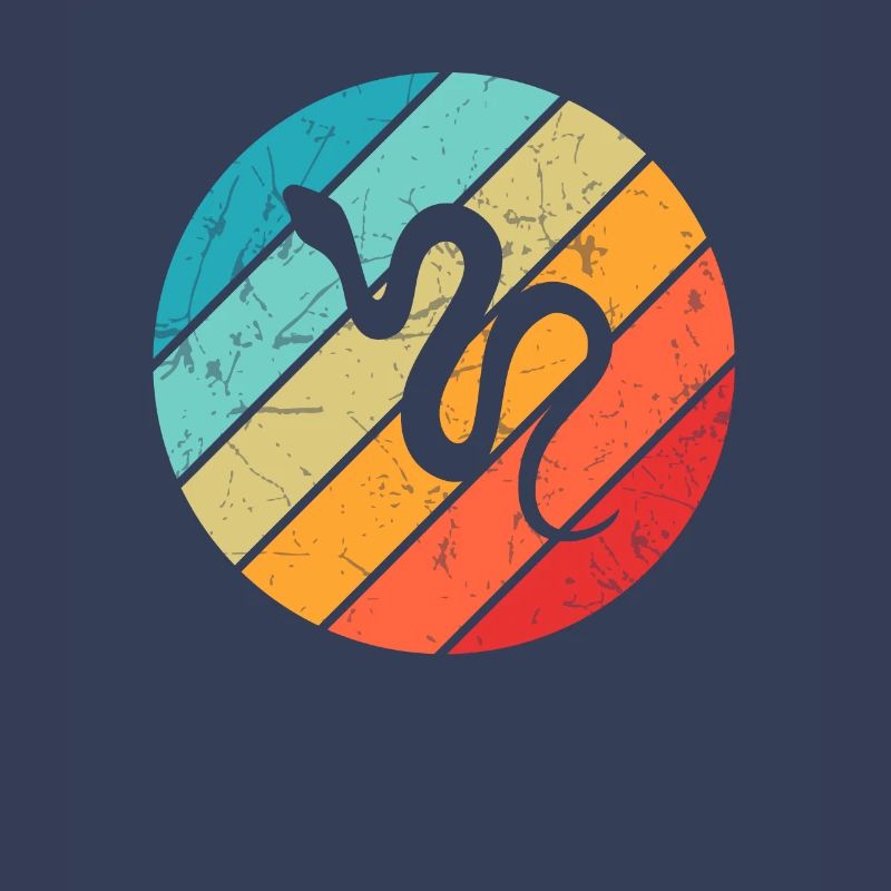 Snake Retro Reptile Python Idée cadeau