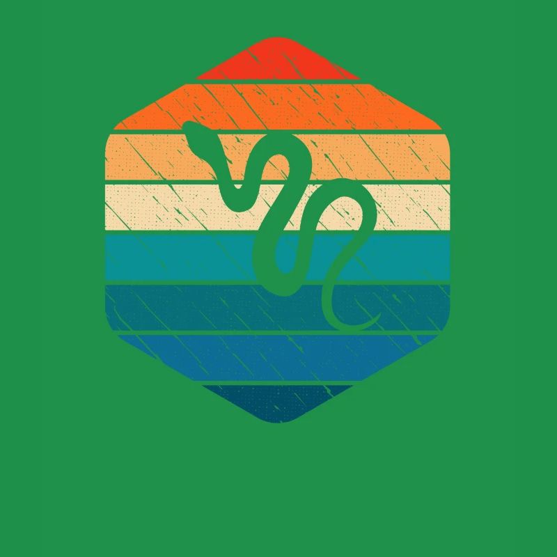 Snake Retro Reptile Python Idée cadeau