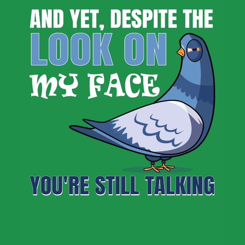 Despite my expression, I'm still talking