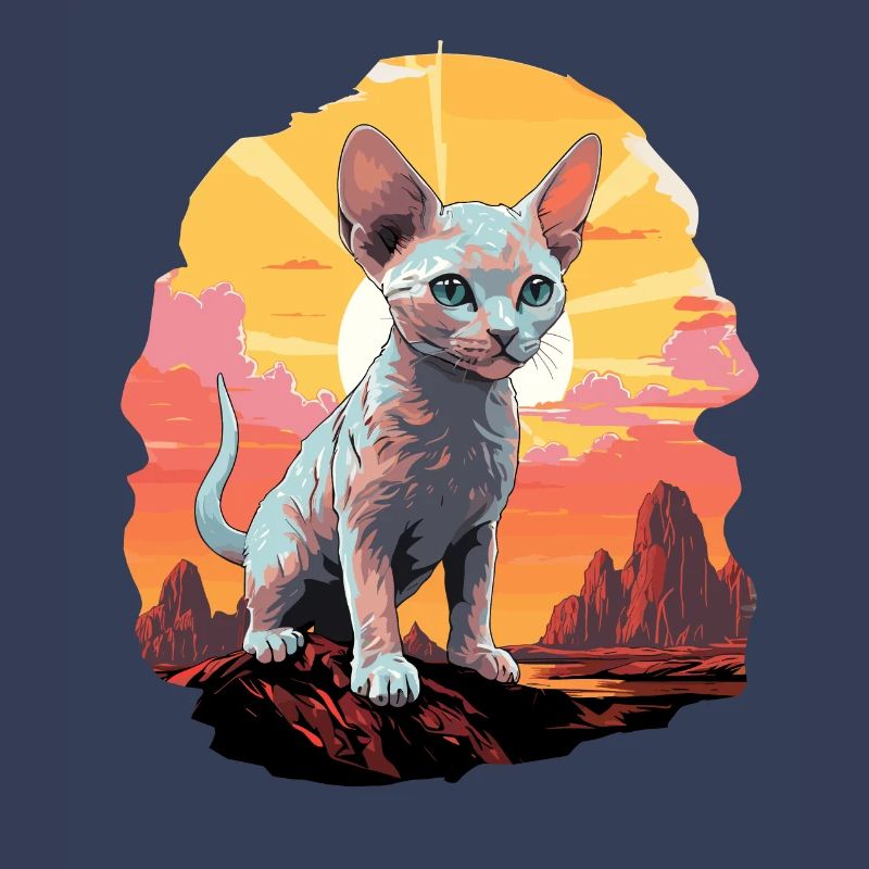 Devon Rex Kätzchen Devon Rex Katze