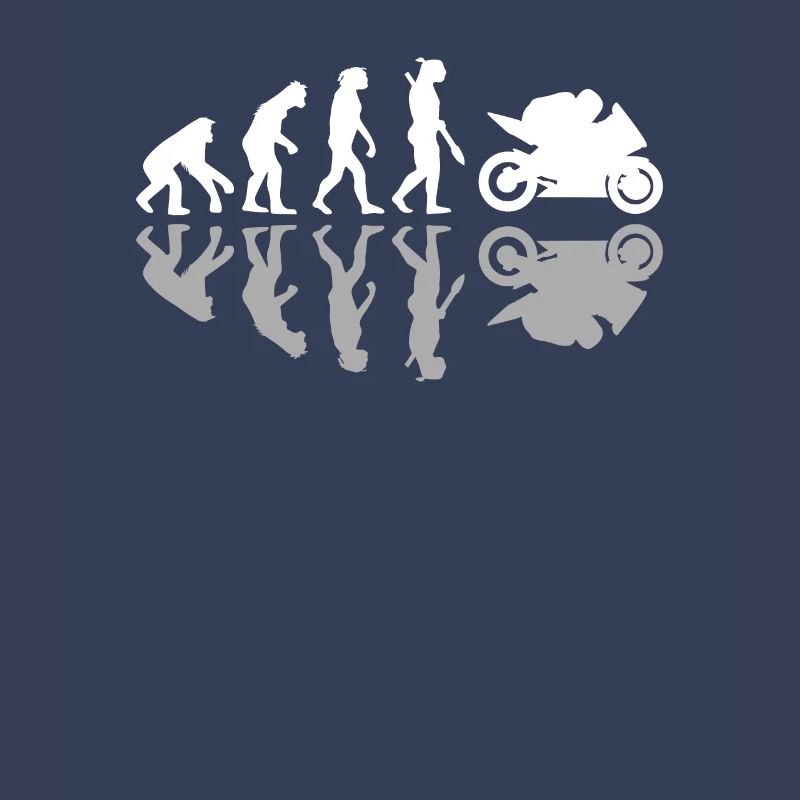 Evolution Motorrad Schatten Biker Enduro Geschenk