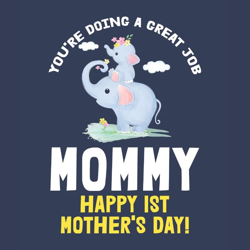 Muttertag Mutter Mummy Erster Elefant Geschenk