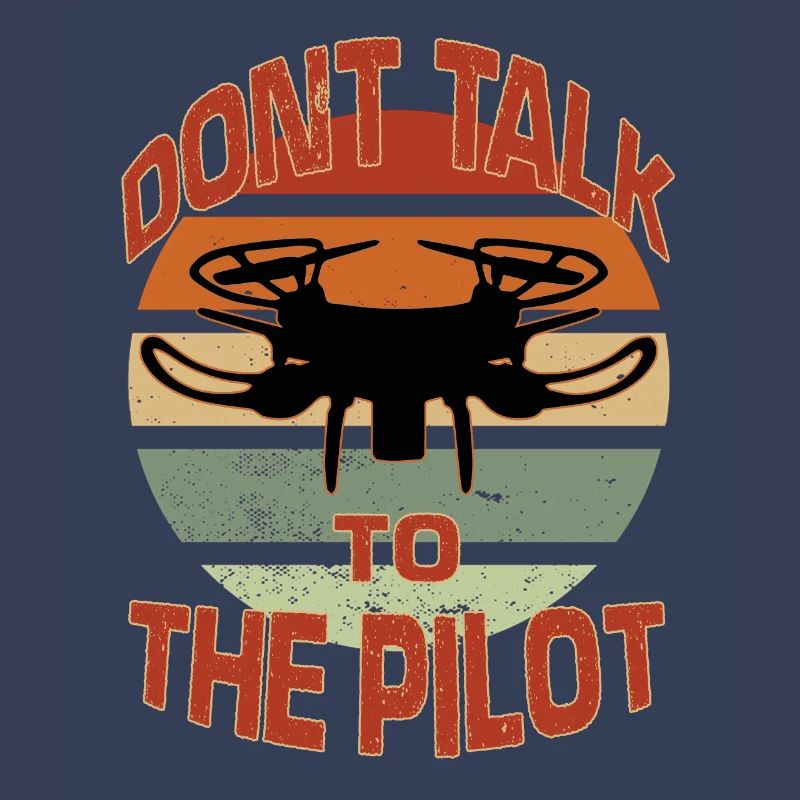 Rétro pilote de drones hobby drones voler des drones