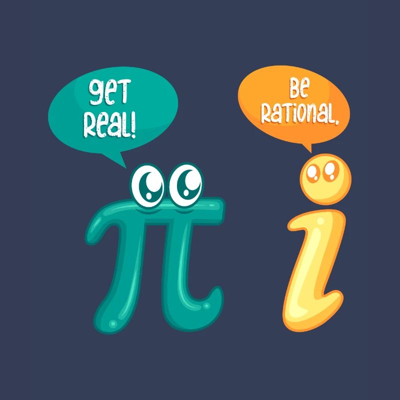 Math Joke Pi Get Real be rational Mathematician