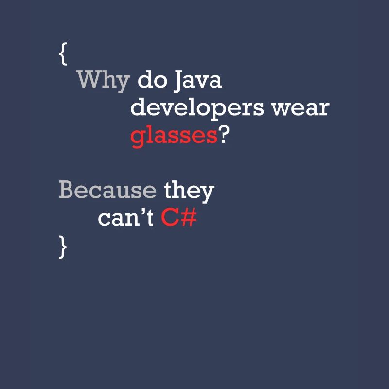 C# Programmierer Witz Code Coder C Sharp