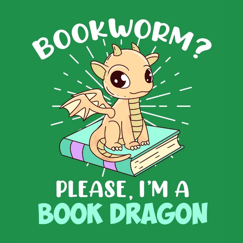 Bücher Lesen Bücherwurm? Ich bin ein Bücherdrache