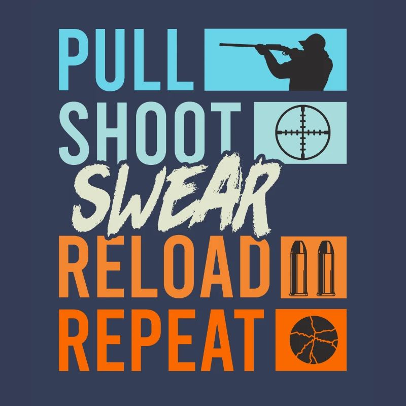 Pull Shoot Curse Reload Repeat Tontaubenschießen