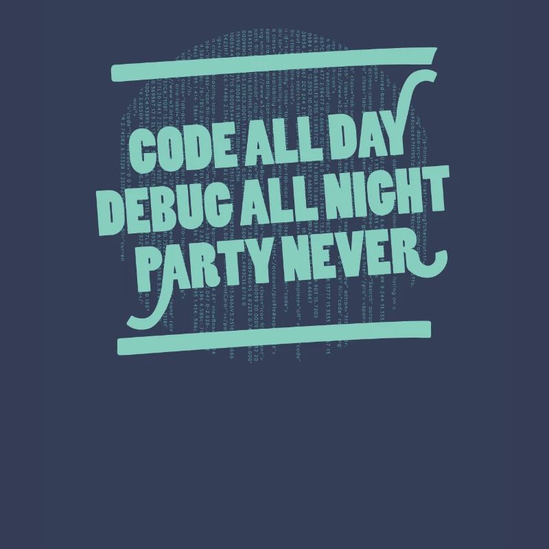 Code All Day Programmierer Hacker Computercode