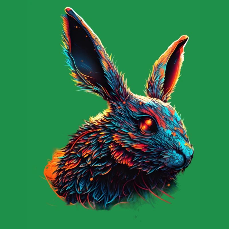 Rabbit Pet Synthwave Gift