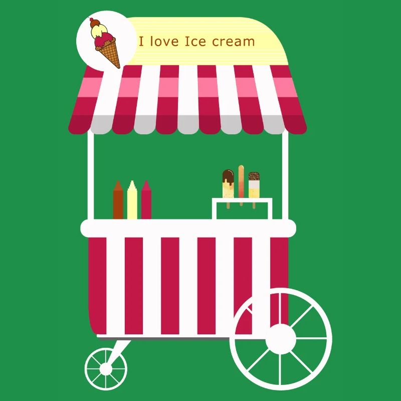 Eiswagen, Eismann, Eisdiele, Eiskrem, Eis,