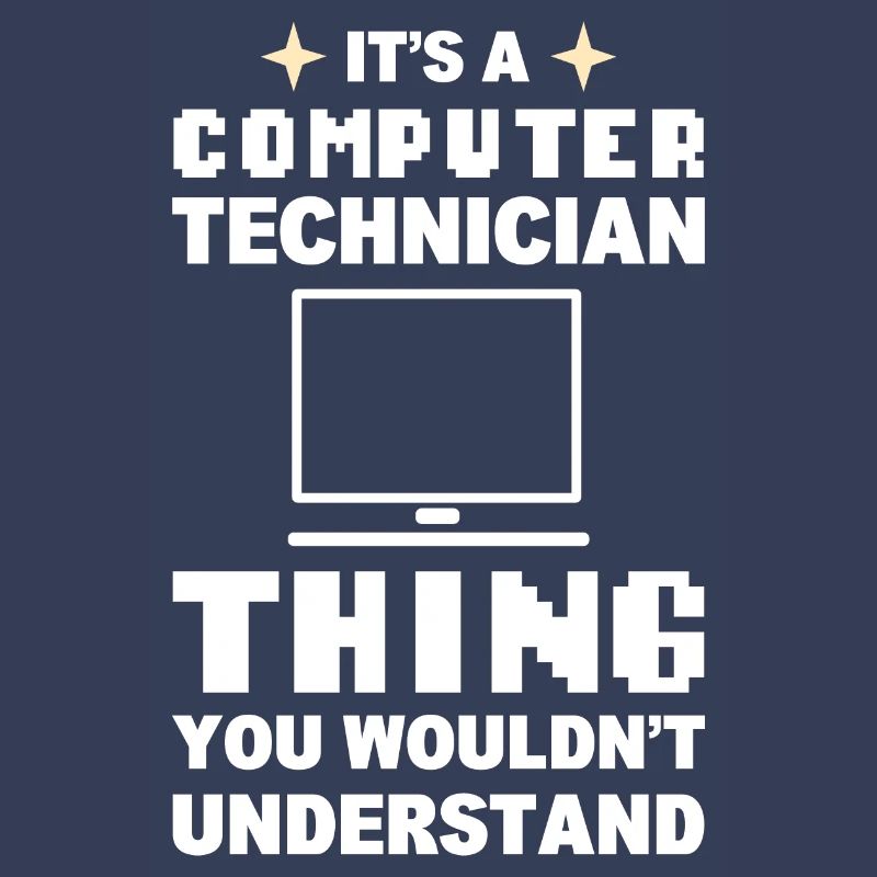 Lustiger Computerfreak Computertechniker
