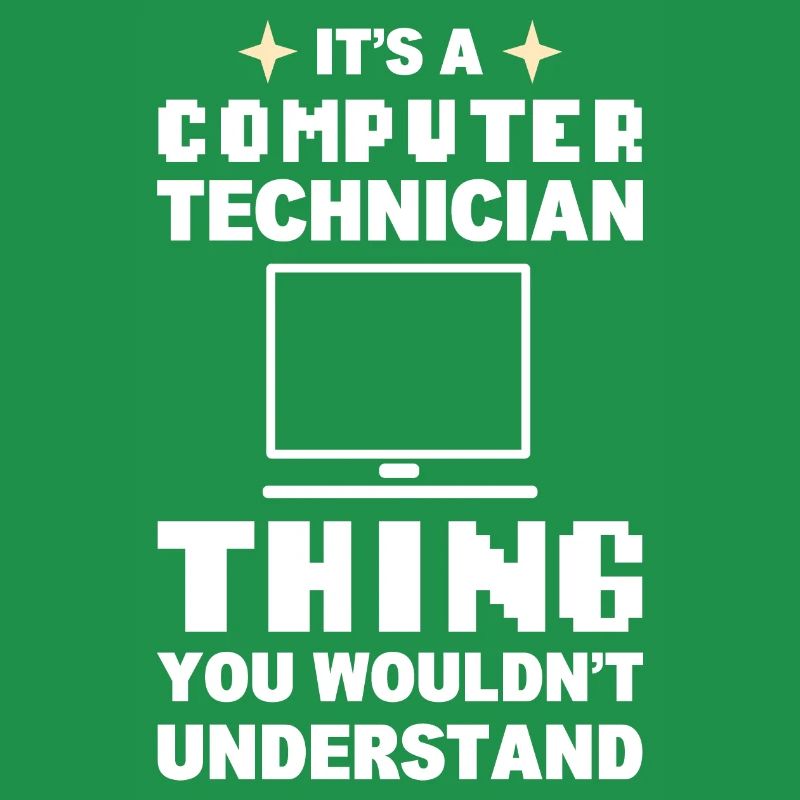 Lustiger Computerfreak Computertechniker