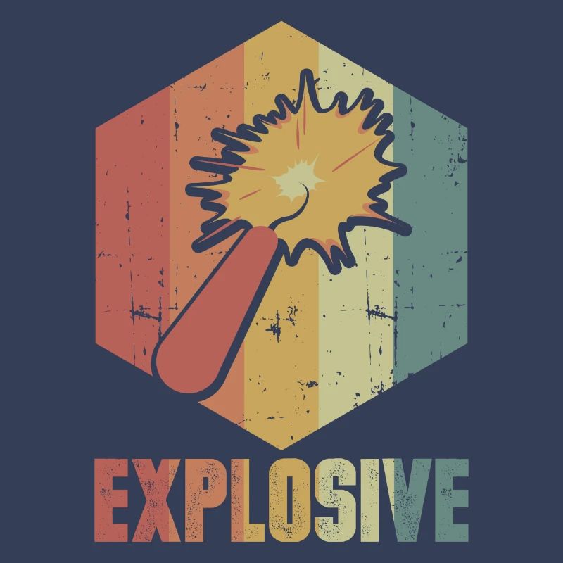 Dynamit Explosion Retro Cooles Geschenk