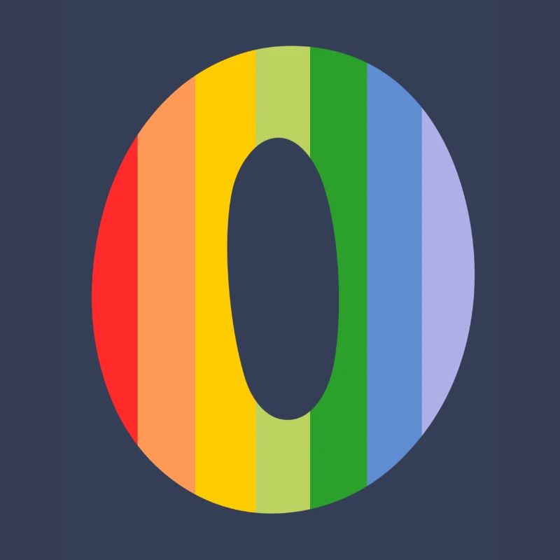 Buchstabe oder Regenbogen