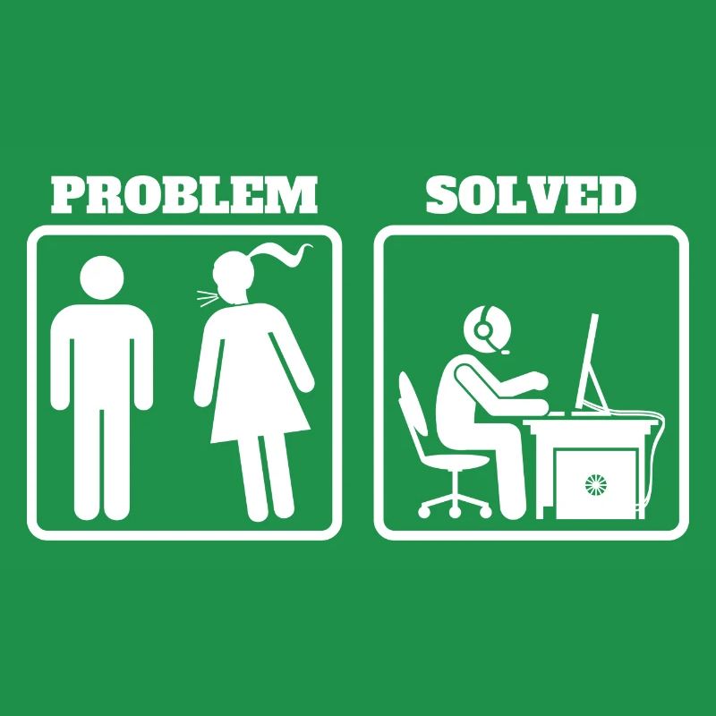 Problem Solved - Pc Gaming Funny Gift