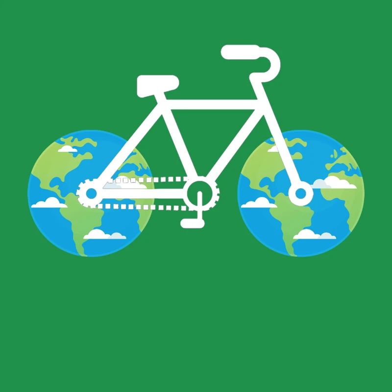 Globe terrestre de roue de bicyclette