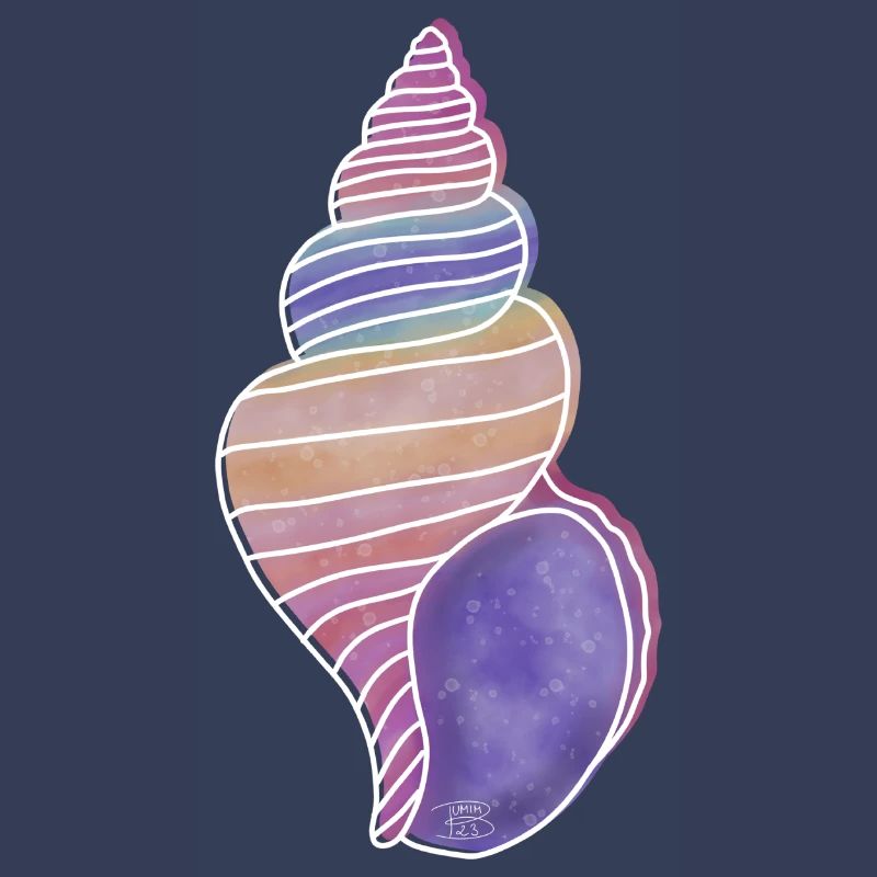 « Snail Shell », Boho Line Art Design, « Shells »